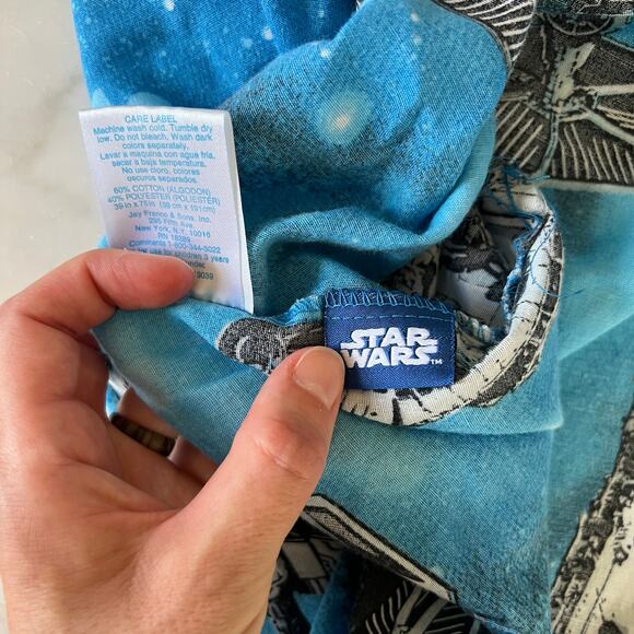 Vintage Y2K Star Wars Millennium Falcon Print Twin Fitted Sheet - Picture 8 of 8